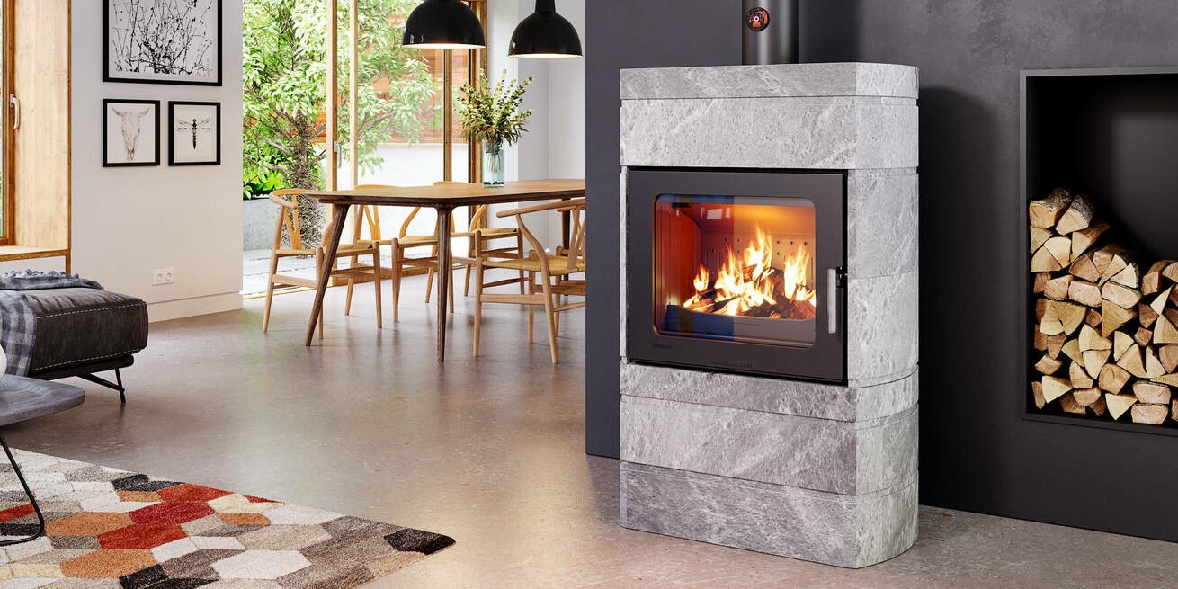 Poêle à bois LORFLAM XS60 STONE BOX